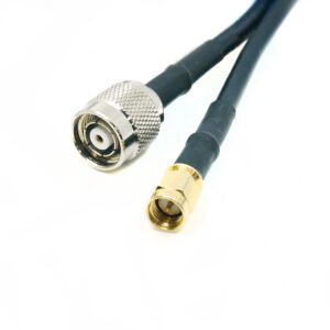 RP-TNC Male to SMA Male RG58 Coaxial Cable – 50 Ohm RF Cable for Wi-Fi, Routers, Antennas, GPS, IoT