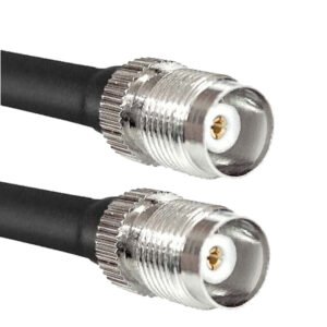 TNC Female to TNC Female RG58 Coaxial Cable – 50 Ohm Low-Loss RF Extension Cable for Antennas, Routers, GPS, and RF Devices