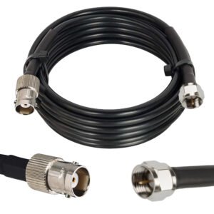 BNC Female to F Male RG58 Coaxial Cable – 3G/6G SDI to RF Adapter