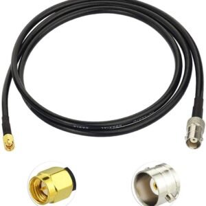 BNC Female to SMA Male RG58 Coaxial Cable – 50 Ohm RF Adapter Cable for Antennas and Wireless Systems