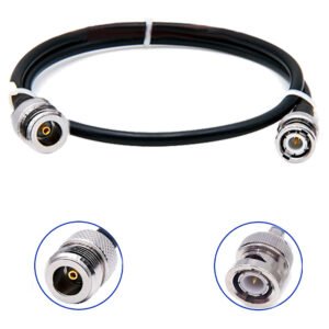 N-Type Female to BNC Male RG58 Coaxial Cable – 50 Ohm RF Cable for Antenna, Radio, SDR, Signal Testing & More