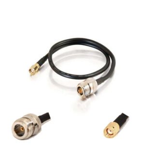 N-Type Female to RP-SMA Male RG58 Coaxial Cable – Low Loss 50 Ohm RF Extension for Antennas & Routers