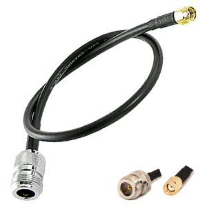 N-Type Female to RP-SMA Male RG58 Coaxial Cable – Low Loss 50 Ohm RF Extension for Antennas & Routers