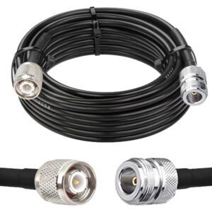 N-Type Female to TNC Male RG58 Coaxial Cable – 50 Ohm Low-Loss RF Extension for Antennas, Routers, and Wireless Systems