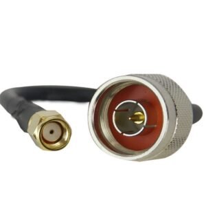 N-Type Male to RP-SMA Male RG58 Coaxial Cable – Low Loss 50 Ohm RF Cable for Antennas, Routers, and Wireless Applications