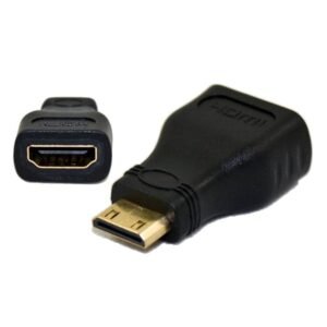 HDMI Female to Mini HDMI Male Adapter | High-Speed Video & Audio Converter | 1080p & 4K Support